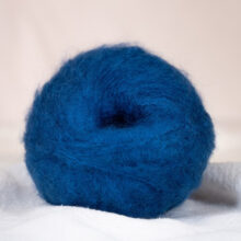 kid mohair bleu