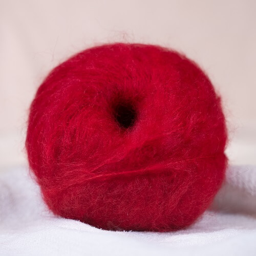 GGH Mohair Melange - 004 - Rouge foncé - La Laine Mohair pour Le Tricot