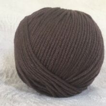 pelote mérinos marron