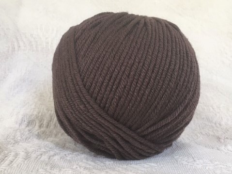 pelote mérinos marron